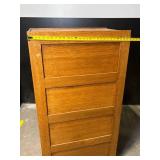 Oak 6-Drawer Filing Cabinet With Label Holders - Vintage Office Furniture