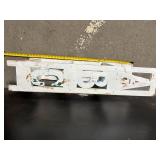 ABC Letters Wall Shelf - Distressed White Wood, 3-Tier Display