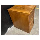 File Cabinet - Oak-Veneer 3-Drawer with Lock & Key