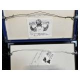 Judy Hagstrom Original Watercolor Construction Art Prints - 2 Framed