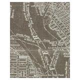 New York City Map Art Print - Framed Wall Decor with Signature