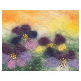 Framed Landscape Art Prints (2) - Blue Distressed Frame & Orange Wood Frame