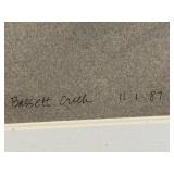 Framed Landscape Art Prints (2) - Blue Distressed Frame & Orange Wood Frame