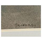 Framed Landscape Art Prints (2) - Blue Distressed Frame & Orange Wood Frame