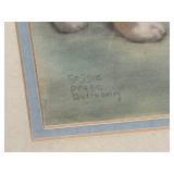 Bessie Pease Gutmann - Pair of Framed Prints Little Girl with Puppy