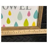 Hobby Lobby Framed Wall Art Set - 2 Prints: Brush Your Teeth & Hang Up Your Towel; Cheers!