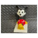 Disney Mickey Mouse Alarm Clock & Standing Figurine - Red Frame