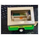 Tonka Camper SUV with Trailer - Green & Beige Vintage Toy Vehicle