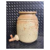 Celadon Ceramics & Glass Lot - Jug w/ Spigot, 3 Bud Vases, White Bowls