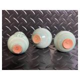 Celadon Ceramics & Glass Lot - Jug w/ Spigot, 3 Bud Vases, White Bowls