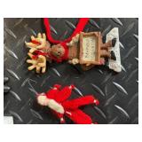 Hallmark Snowman Pitcher + Assorted Christmas Ornaments & Nutcracker Figures Lot