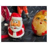 Hallmark Snowman Pitcher + Assorted Christmas Ornaments & Nutcracker Figures Lot