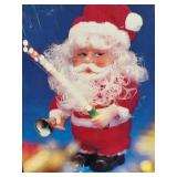 Disco Santa Claus Plush - Battery-Operated Christmas Toy with Box