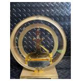 Mantel Clock, Gothic Lantern & Woven Basket - Vintage Decorative Set