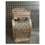 Mantel Clock, Gothic Lantern & Woven Basket - Vintage Decorative Set