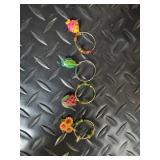 Tortoiseshell Glass Goblets & Clear Champagne Flutes - Mixed Glassware Set for Entertaining