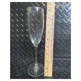 Tortoiseshell Glass Goblets & Clear Champagne Flutes - Mixed Glassware Set for Entertaining