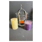 Vintage Lanterns & Candle Holders Lot - Metal & Glass Decor, Candles & Planters