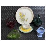 Arlow Bonnie Bloom Honey Stone Plate 11in Made in Ireland No. 8169