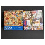 Puzzle Lot - Assorted 1000-Piece Jigsaws (Ravensburger, Cobble Hill, Memory Lane, & More)