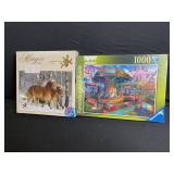 Puzzle Lot - Assorted 1000-Piece Jigsaws (Ravensburger, Cobble Hill, Memory Lane, & More)