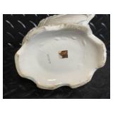 Napco Ware White Bird Candle Holder & Holiday Decor Lot with Basket