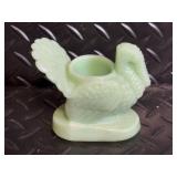 Napco Ware White Bird Candle Holder & Holiday Decor Lot with Basket