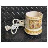 Napco Ware White Bird Candle Holder & Holiday Decor Lot with Basket