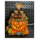 Napco Ware White Bird Candle Holder & Holiday Decor Lot with Basket