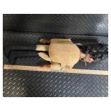 Vintage Ventriloquist Puppets - Monk Figure & Curly-Haired Black Girl Doll