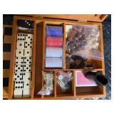 Dominoes - Double Twelve Professional Set of 91 with Mexican Train Center