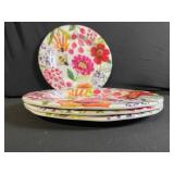 Fruit-Theme Ceramic Dinnerware Set: Watermelon Plates, Floral & Pineapple Accents