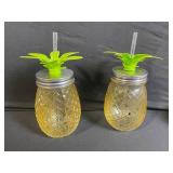 Fruit-Theme Ceramic Dinnerware Set: Watermelon Plates, Floral & Pineapple Accents