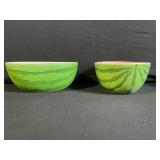 Fruit-Theme Ceramic Dinnerware Set: Watermelon Plates, Floral & Pineapple Accents