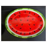 Fruit-Theme Ceramic Dinnerware Set: Watermelon Plates, Floral & Pineapple Accents