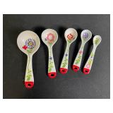 Kids Dish Set - Teal Shell Plate, 2 Ramekins, Colorful Cups, Bowls & Floral Spoons