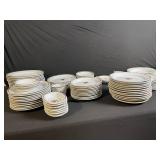 Alfred Meakin Royal Ironstone China Dinnerware Set - England, Brown Floral Motif