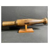 Hand-Carved Wooden Baton - Signed Jim D