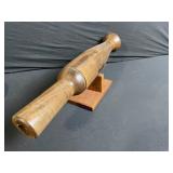 Hand-Carved Wooden Baton - Signed Jim D