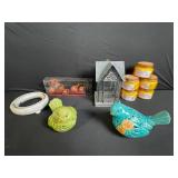 Chesapeake Bay Candle Oak Leaf & Cedar 5-Wine Glass Candle Set - Lantern & Candles & Birds