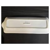 Vintage Serving Dishes Lot: Red Wing USA, Grapevine-Embossed Silver Platter & Ceramic Trays