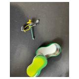 Vintage Rusty Wire Iron Sculpture Set - Swing-Frame Figures Garden Decor