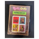 Keepsake Hutch Box HO-150 + Wooden Display Shelf & 2 Framed Prints