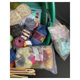 Assorted Yarn & Knitting Supplies Bundle with Needles, Bags & Accessories