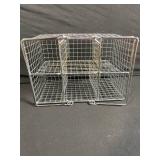 Charcoal Brazier Set with Rope-Handle Pot, 3-Ring Stand & Wire-Mesh Basket