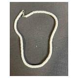 Fair Anita Jewelry Lot of 5: Earrings, White Bead Necklace, Gold Chain, Black Bracelet, Coin Pendant