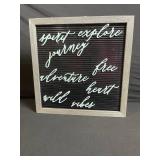 Butterfly Wall Art & Vintage Decor Lot - 7 Pieces: Frames, Poster Tube, Parasol, Letter Board