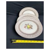 Johnson Bros Old Granite Fruit Sampler Teacups & Plates - Staffordshire, England