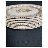 Johnson Bros Old Granite Fruit Sampler Teacups & Plates - Staffordshire, England