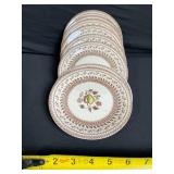 Johnson Bros Old Granite Fruit Sampler Teacups & Plates - Staffordshire, England